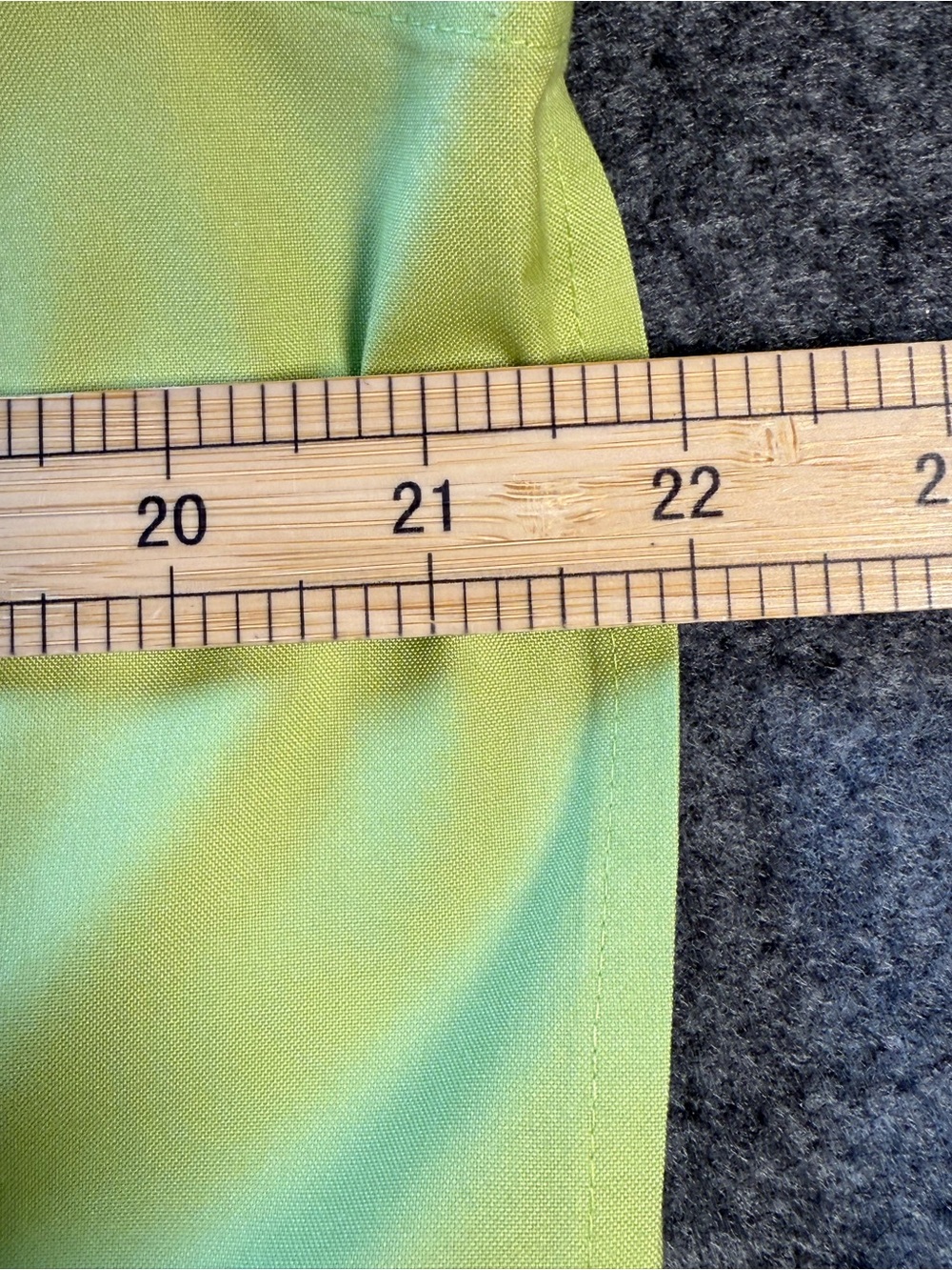 Chico’s Lime Green No-Iron Hidden Button Stretch Blouse Career‎ Top Size Large - Picture 8 of 10